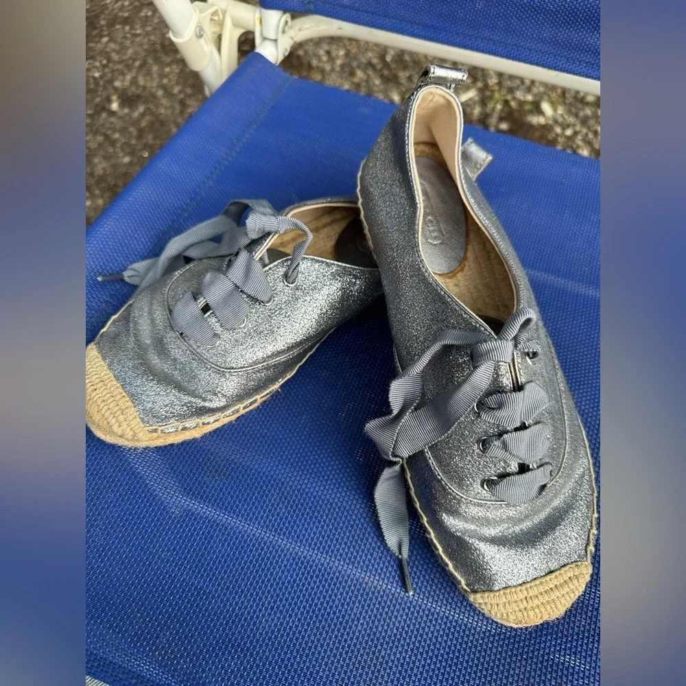 Coach Silver Espadrille Sneakers